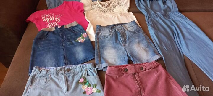 Вещи на девочку рост 128