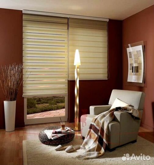 Рулонные шторы 2в1 от производителя