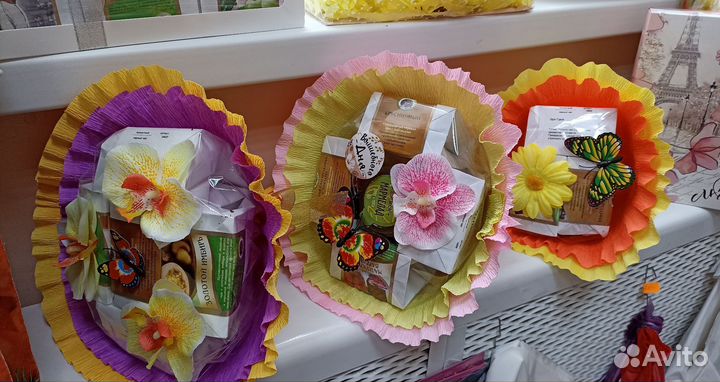 Изготовление букетов с чаем, кофе, сладостями