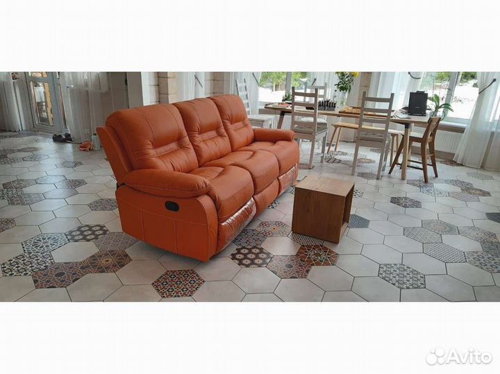 Диван Портленд эк 3-х местный с 2-мя реклайнерами