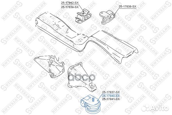 25-17840-SX подушка двигателя передняя Suzuki
