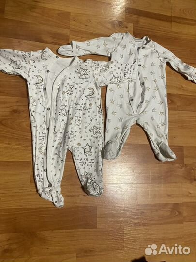 Детская одежда пакетом для новорожденных 56-62