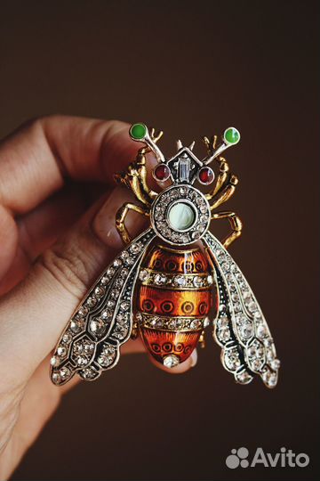 Брошь Насекомое винтаж