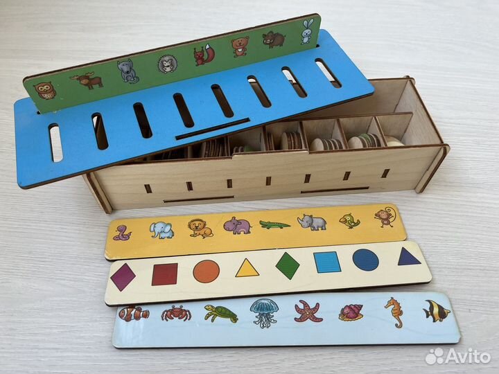Деревянный сортер развивающая игра