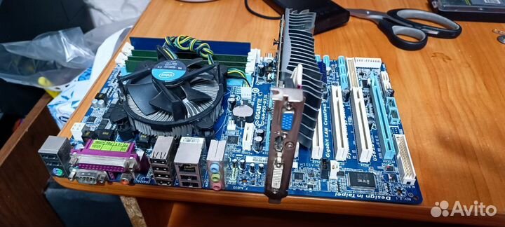 Комплект материнка, процессор, память, видеокарта