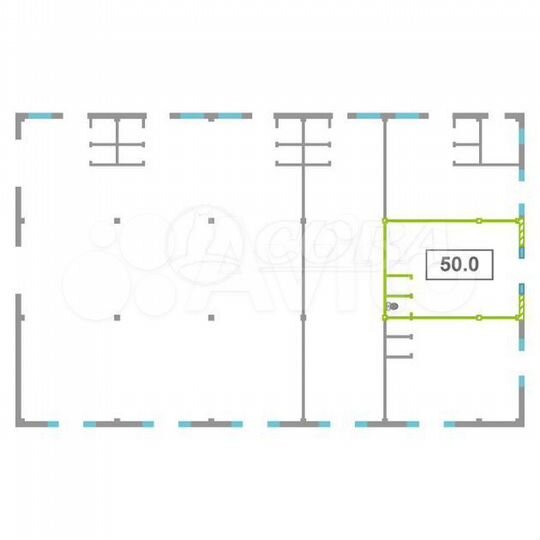 Сдам торговое помещение, 50 м²