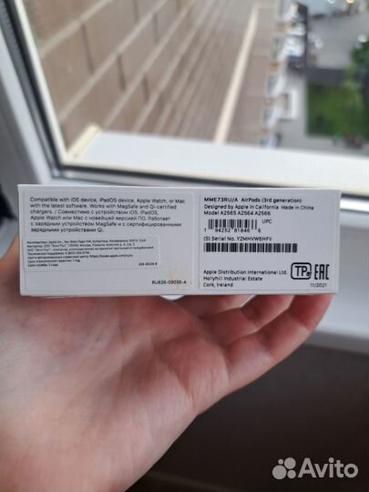 AirPods (3rd generation) оригинал, нераспакованные