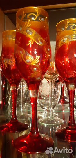 Посуда СССР цветное стекло