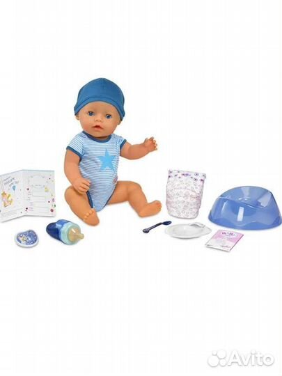 Baby Born Interactive Boy Doll, Blue Бейби Борн
