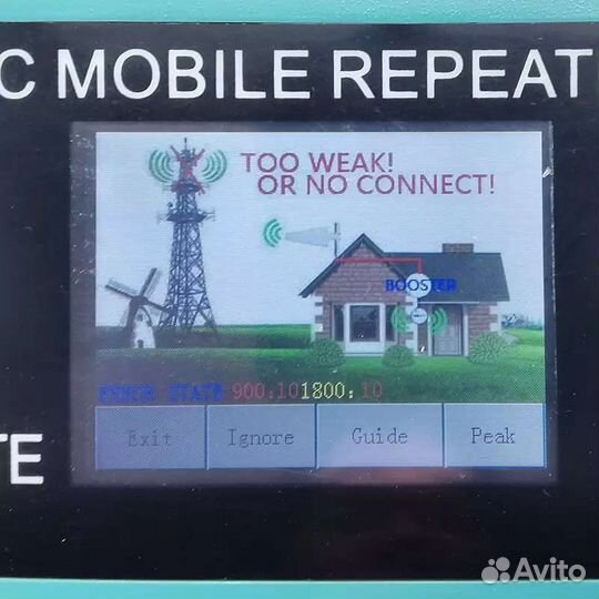 Комплект с репитером усиления GSM/4G 80db на дачу