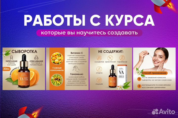 Обучение курс, Инфографика для маркетплейсов