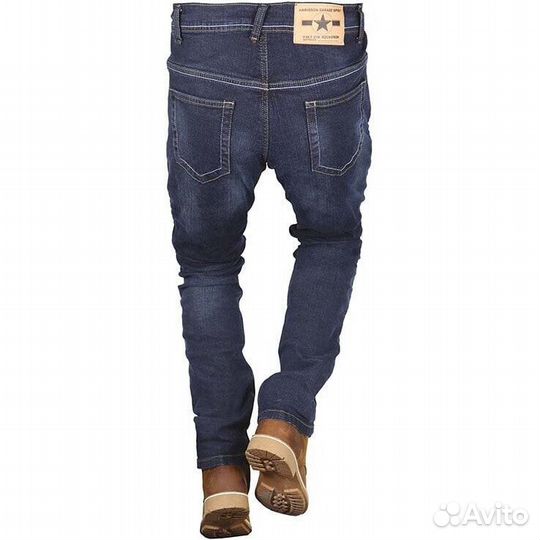 Harisson clyde Custom Casual Motorcycle Jeans Blue