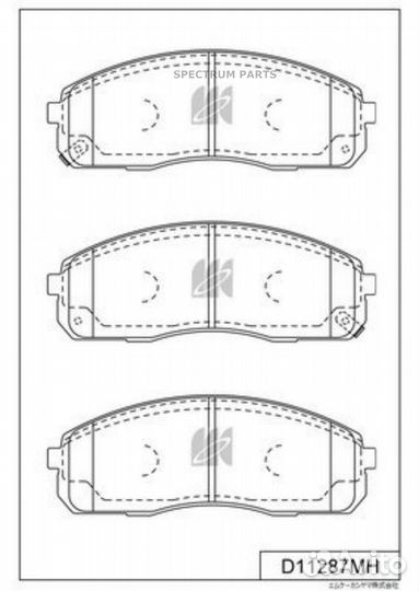 Kashiyama D11287MH Колодки тормозные D11287MH