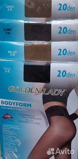 Колготки G.Lady Bodyform 20d черн/сер/беж р.2,3,4