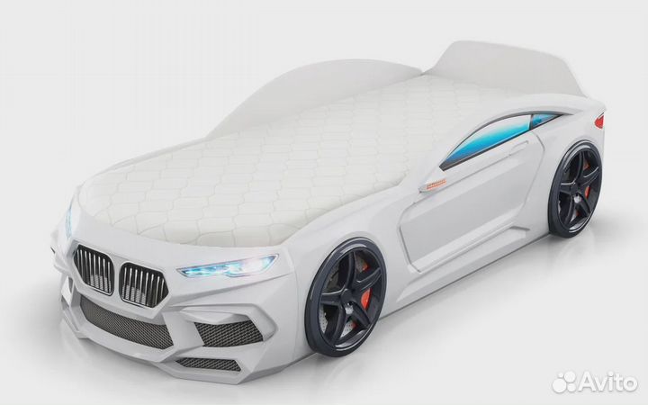 Кровать-машина Romeo (Цвет белый)