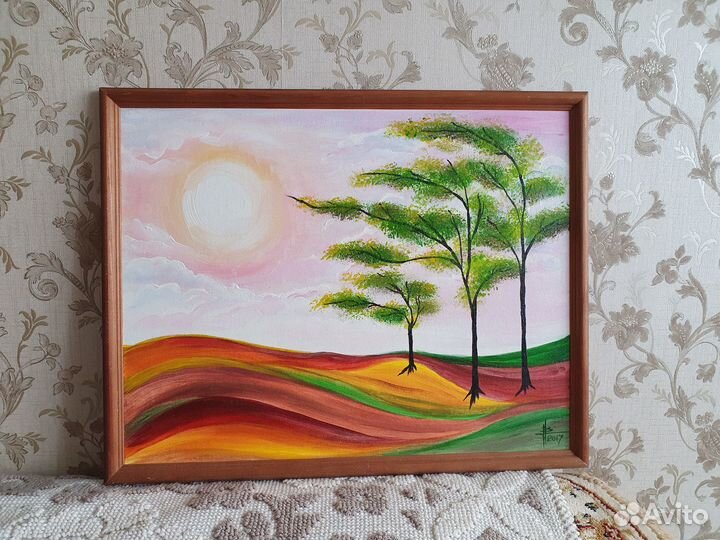 Картина на холсте в рамке