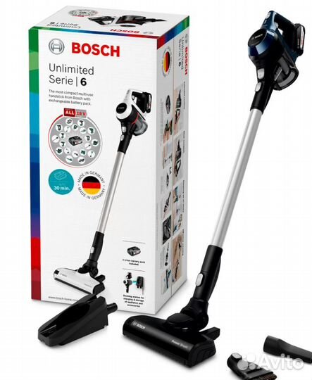 Аккумуляторный пылесос Unlimited bosch bcs611p4a