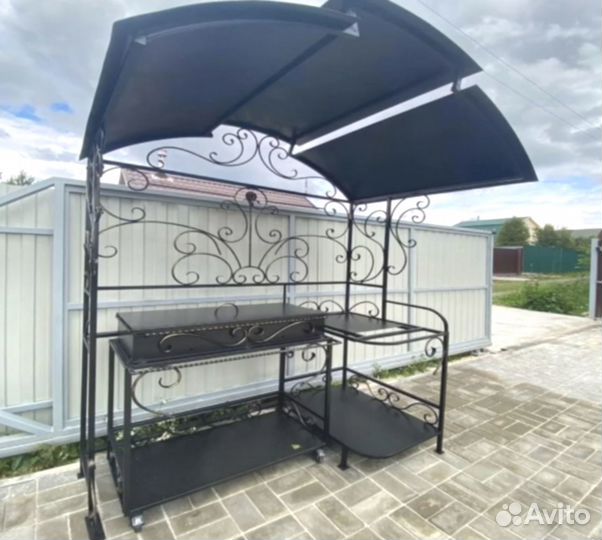 Лофт мангал с крышей