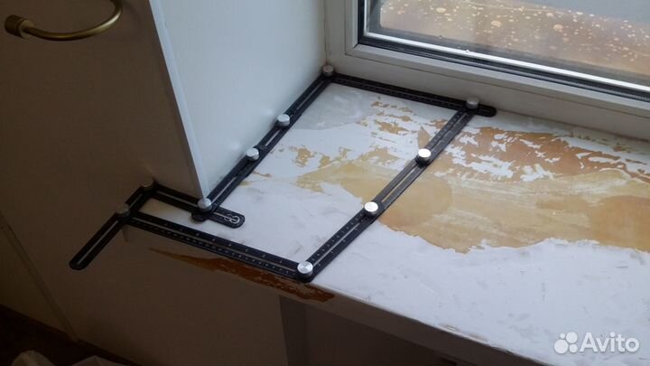 Ремонт подоконника с помощью накладки