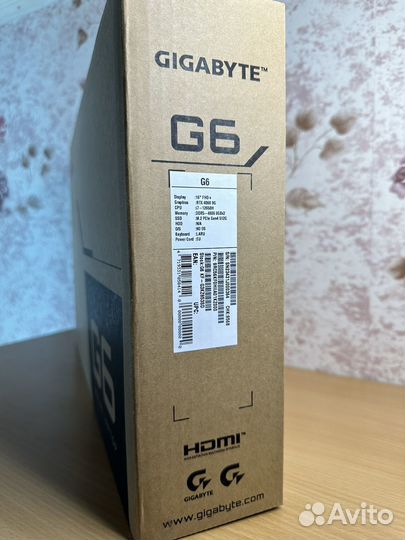 Игровой ноутбук Gigabyte G6 4060 новый,гарантия