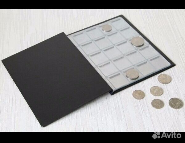 Альбом для монет 120, 210, 252 ячейки с клапанами