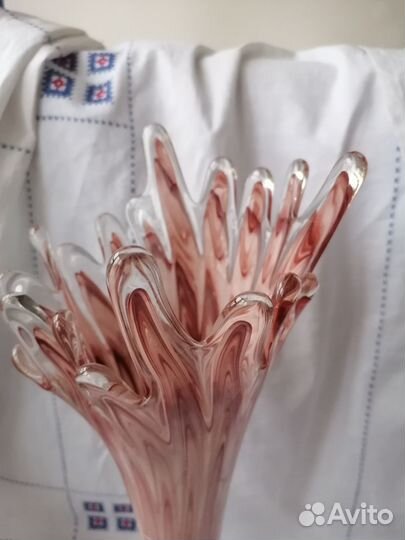 Ваза цветное стекло СССР