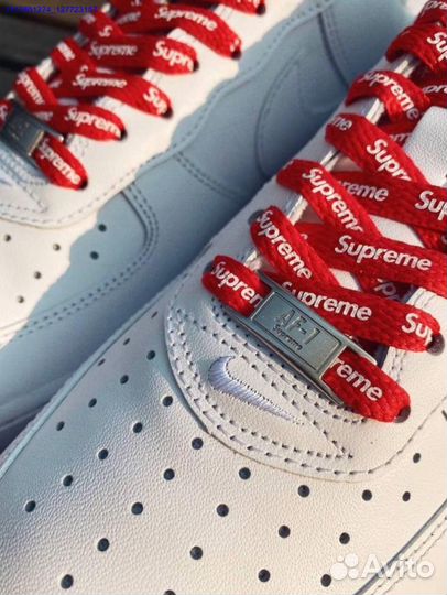 Кроссовки nike air force 1 supreme оригинал Poizon