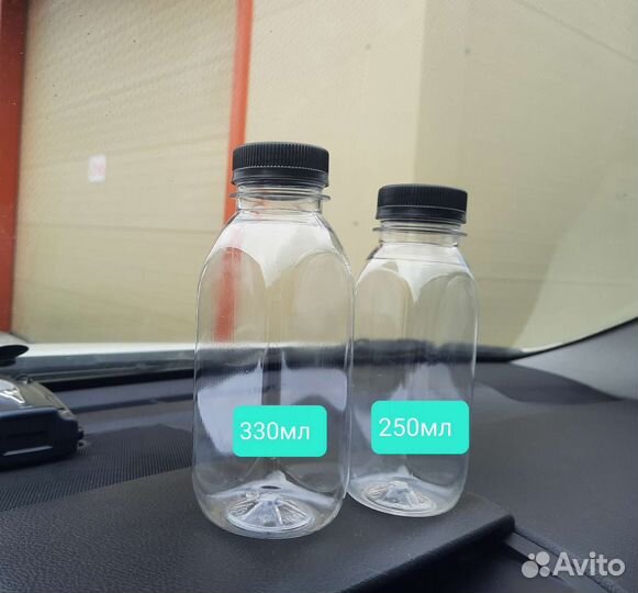 Бутылка Квадратная пэт тара 250мл 330мл 500мл 1л