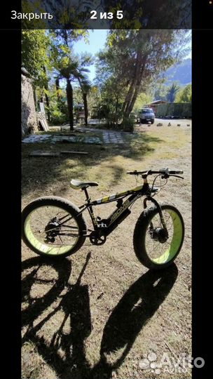 Мощный Электровелосипед 4x4 Фэт Байк