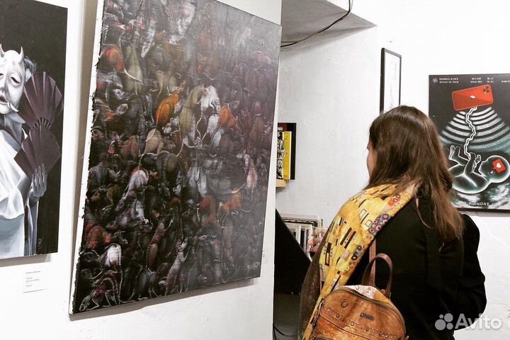 Картина маслом на холсте большая