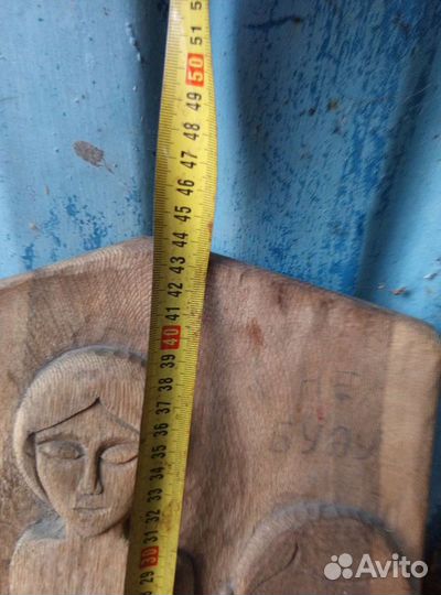 Панно из дерева чеканка