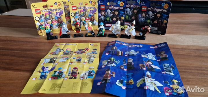 Lego minifigures 25 серия и Marvel 2 серия