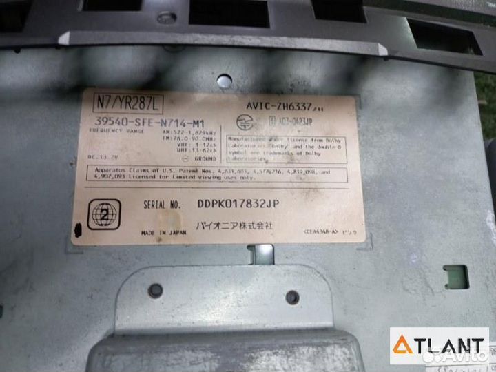 Магнитофон honda odyssey