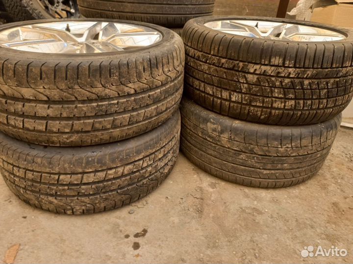 Комплект разношироких шин с дисками r19 mustang