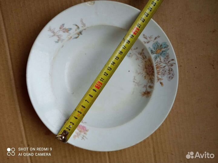 Тарелка для первых блюд клеймо Кузнецов