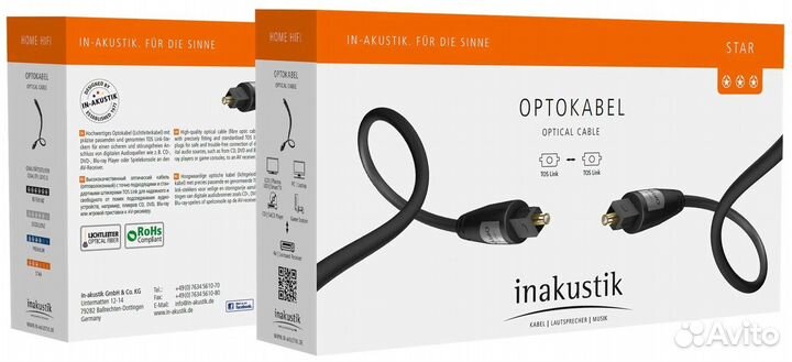 Оптический кабель Inakustik Star 0.75 м