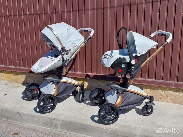 Коляска 3в1 Новая Аулон плюс мах (Grey)