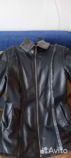 Куртка кожаная женская 44 размер натуральная