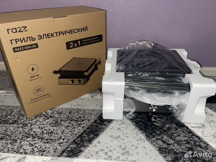 Электрогриль и вафельница новый 2в1