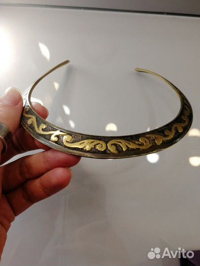 Металлический чокер / колье трайбл