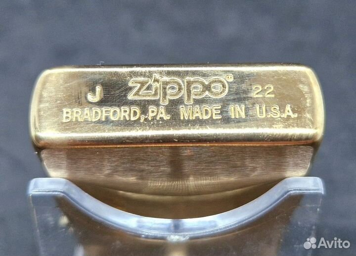 Зажигалка Brushed Brass zippo 204B HP5