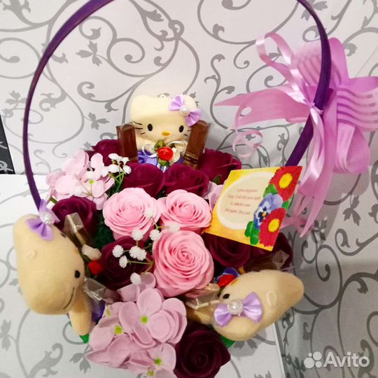 Букет цветов из мыла