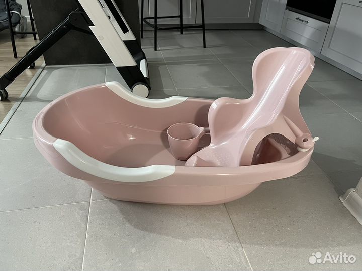 Ванночка для купания новорожд. Горка. Ковш с крыш
