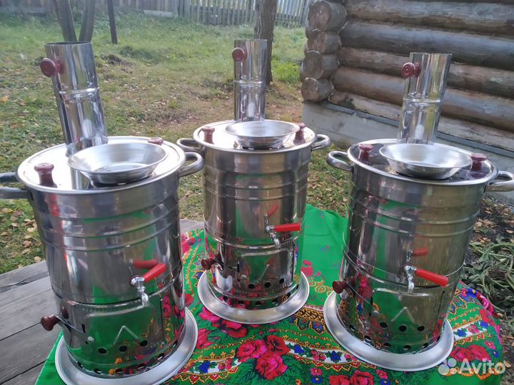 Походный самовар на дровах