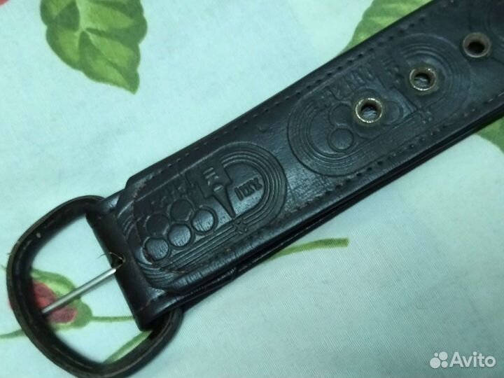 Ремень кожаный Олимпиада 1980 СССР