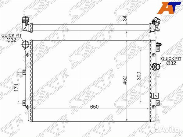 Радиатор volkswagen tiguan