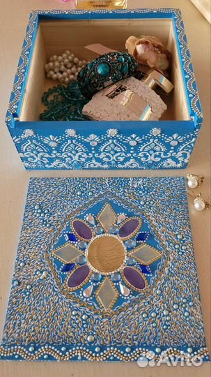 Деревянная шкатулка новая