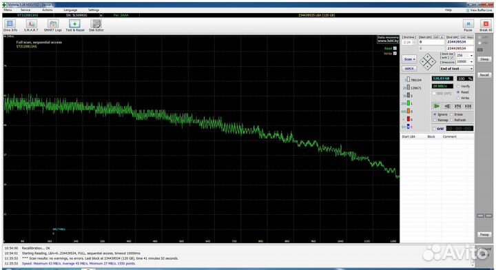 Жесткий диск Seagate 120Gb 7200rpm SATA (с бэдами)