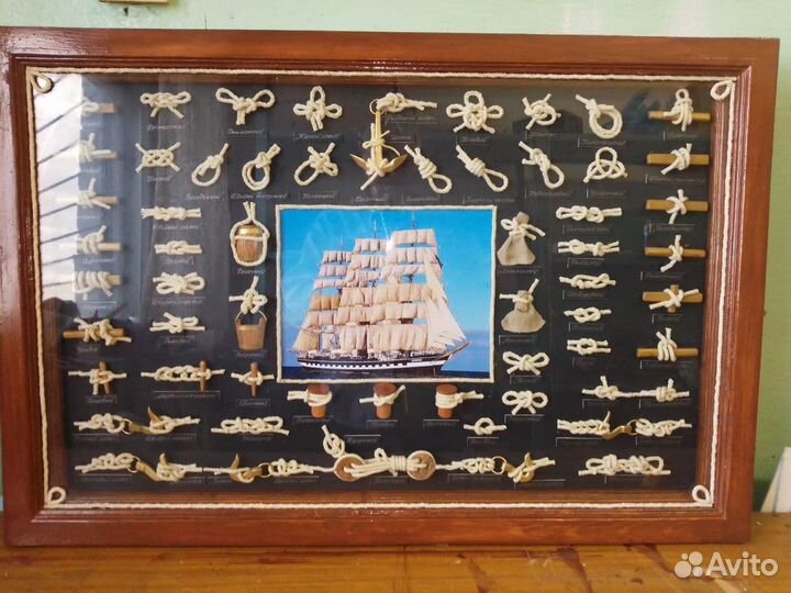 Пано/картина/декор/морские узлы