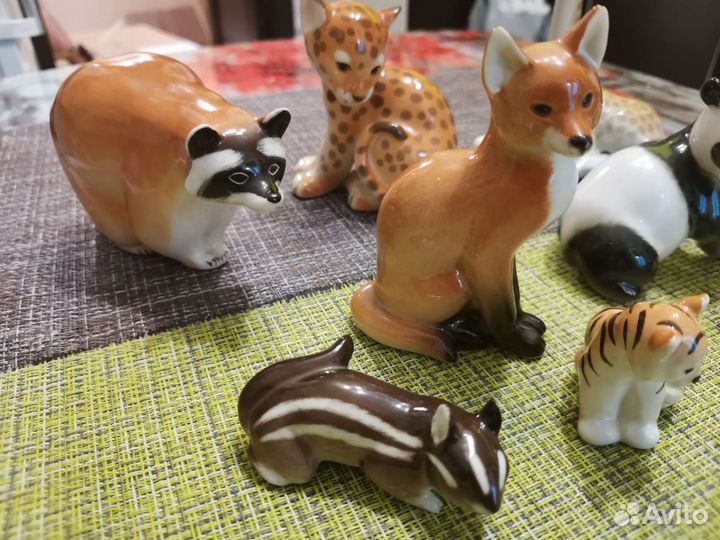 Фарфоровые статуэтки лфз, животные СССР